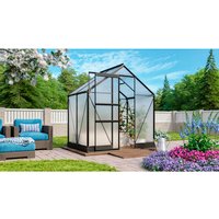 VITAVIA Gewächshaus »Apollo Plus 2500«, BxHxL: 195 x 209,5 x 131 cm – grau VITAVIA Gewächshaus »Apollo Plus 2500«, BxHxL: 195 x 209,5 x 131 cm – grau