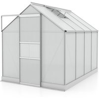 VITAVIA Gewächshaus »Apollo Plus 5000«, BxHxL: 195 x 197 x 131 cm – silberfarben VITAVIA Gewächshaus »Apollo Plus 5000«, BxHxL: 195 x 197 x 131 cm – silberfarben