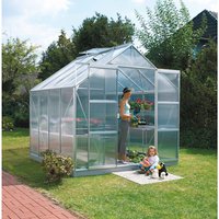 VITAVIA Gewächshaus »Mars Plus 6700«, BxHxL: 257 x 238 x 258 cm – silberfarben VITAVIA Gewächshaus »Mars Plus 6700«, BxHxL: 257 x 238 x 258 cm – silberfarben