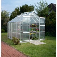VITAVIA Gewächshaus »Mars Plus 8300«, BxHxL: 257 x 232 x 321 cm – silberfarben VITAVIA Gewächshaus »Mars Plus 8300«, BxHxL: 257 x 232 x 321 cm – silberfarben