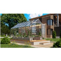 VITAVIA Gewächshaus »Mars Plus 9900«, BxHxL: 257 x 232 x 383 cm – silberfarben VITAVIA Gewächshaus »Mars Plus 9900«, BxHxL: 257 x 232 x 383 cm – silberfarben