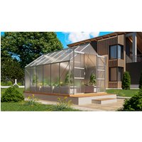 VITAVIA Gewächshaus »Mars Plus 9900«, BxHxL: 257 x 238 x 383 cm – silberfarben VITAVIA Gewächshaus »Mars Plus 9900«, BxHxL: 257 x 238 x 383 cm – silberfarben