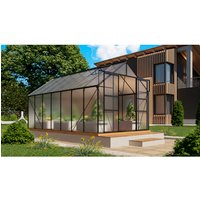 VITAVIA Gewächshaus »Mars Plus 11500«, BxHxL: 257 x 238 x 445 cm – schwarz VITAVIA Gewächshaus »Mars Plus 11500«, BxHxL: 257 x 238 x 445 cm – schwarz