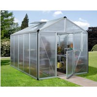 VITAVIA Gewächshaus »Zeus Plus 8100«, BxHxL: 195 x 197 x 131 cm – silberfarben VITAVIA Gewächshaus »Zeus Plus 8100«, BxHxL: 195 x 197 x 131 cm – silberfarben