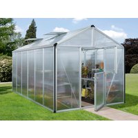 VITAVIA Gewächshaus »Zeus Plus 11900«, BxHxL: 195 x 197 x 131 cm – silberfarben VITAVIA Gewächshaus »Zeus Plus 11900«, BxHxL: 195 x 197 x 131 cm – silberfarben