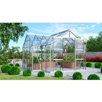 VITAVIA Gewächshaus »Sirona Plus«, BxHxL: 383 x 254 x 383 cm – silberfarben Rabatt: 20 % VITAVIA Gewächshaus »Sirona Plus«, BxHxL: 383 x 254 x 383 cm – silberfarben Rabatt: 20 %