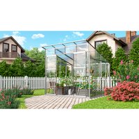 VITAVIA Gewächshaus »Freya Plus«, BxHxL: 254 x 246 x 254 cm – silberfarben VITAVIA Gewächshaus »Freya Plus«, BxHxL: 254 x 246 x 254 cm – silberfarben