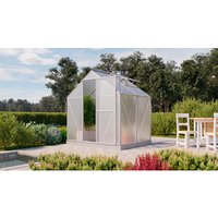 VITAVIA Gewächshaus »Eos Plus 3100«, BxHxL: 155 x 208 x 198 cm – silberfarben Rabatt: 13 % VITAVIA Gewächshaus »Eos Plus 3100«, BxHxL: 155 x 208 x 198 cm – silberfarben Rabatt: 13 %