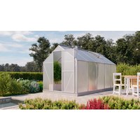 VITAVIA Gewächshaus »Eos Plus 7500«, BxHxL: 198 x 208 x 377 cm – silberfarben Rabatt: 13 % VITAVIA Gewächshaus »Eos Plus 7500«, BxHxL: 198 x 208 x 377 cm – silberfarben Rabatt: 13 %