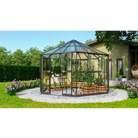 VITAVIA Gewächshaus »Pi Plus 9000«, BxHxL: 333 x 290 x 377 cm – schwarz VITAVIA Gewächshaus »Pi Plus 9000«, BxHxL: 333 x 290 x 377 cm – schwarz