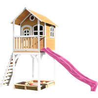 AXI Kinderspielhaus »Romy«, BxHxT: 420 x 320 x 191 cm, Holz, braun/weiß/lila AXI Kinderspielhaus »Romy«, BxHxT: 420 x 320 x 191 cm, Holz, braun/weiß/lila