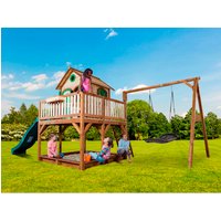AXI Kinderspielhaus »Liam«, BxHxT: 613 x 291 x 277 cm, Holz, braun/grün Rabatt: 20 % AXI Kinderspielhaus »Liam«, BxHxT: 613 x 291 x 277 cm, Holz, braun/grün Rabatt: 20 %