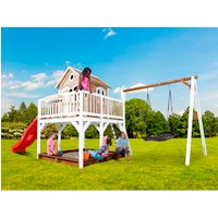 AXI Kinderspielhaus »Liam«, BxHxT: 613 x 291 x 277 cm, Holz, braun/weiß/rot Rabatt: 20 % AXI Kinderspielhaus »Liam«, BxHxT: 613 x 291 x 277 cm, Holz, braun/weiß/rot Rabatt: 20 %