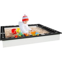 Sunny Sandkasten und Rennbahn »Sandy«, 126,8 x 126,8 x 17 cm (LxBxH), zedernholz – schwarz Sunny Sandkasten und Rennbahn »Sandy«, 126,8 x 126,8 x 17 cm (LxBxH), zedernholz – schwarz