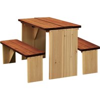 AXI Kinderpicknicktisch, 4 Sitzplätze, Holz/Zedernholz AXI Kinderpicknicktisch, 4 Sitzplätze, Holz/Zedernholz