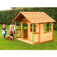 AXI Kinderspielhaus »Milan«, BxHxT: 202 x 180 x 191 cm, Holz, braun/grün AXI Kinderspielhaus »Milan«, BxHxT: 202 x 180 x 191 cm, Holz, braun/grün