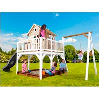 AXI Kinderspielhaus »Liam«, BxHxT: 541 x 291 x 277 cm, Holz, braun/weiß/grau Rabatt: 20 % AXI Kinderspielhaus »Liam«, BxHxT: 541 x 291 x 277 cm, Holz, braun/weiß/grau Rabatt: 20 %