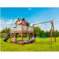 AXI Kinderspielhaus »Liam«, BxHxT: 613 x 291 x 277 cm, Holz, braun/grün/grau Rabatt: 20 % AXI Kinderspielhaus »Liam«, BxHxT: 613 x 291 x 277 cm, Holz, braun/grün/grau Rabatt: 20 %