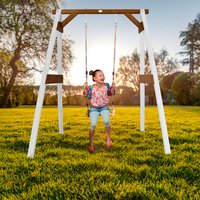 AXI Einzelschaukel, Holz/hemlockHolz – weiss AXI Einzelschaukel, Holz/hemlockHolz – weiss