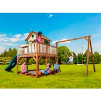 AXI Kinderspielhaus »Liam«, BxHxT: 613 x 291 x 277 cm, Holz, braun/grün Rabatt: 20 % AXI Kinderspielhaus »Liam«, BxHxT: 613 x 291 x 277 cm, Holz, braun/grün Rabatt: 20 %