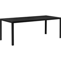 Outsunny Gartentisch, BxHxT: 190 x 72 x 84,5 cm, schwarz, Gestell aus Aluminium Outsunny Gartentisch, BxHxT: 190 x 72 x 84,5 cm, schwarz, Gestell aus Aluminium