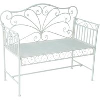 Outsunny Gartenbank, Metall, 2-Sitzer, BxHxT: 113,5 x 93,5 x 50 cm – weiss Outsunny Gartenbank, Metall, 2-Sitzer, BxHxT: 113,5 x 93,5 x 50 cm – weiss