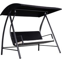 Outsunny Hollywoodschaukel, 3-Sitzer, creme/schwarz, inkl. Auflagen Rabatt: 15 % Outsunny Hollywoodschaukel, 3-Sitzer, creme/schwarz, inkl. Auflagen Rabatt: 15 %