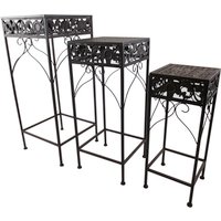 Outsunny Gartentisch, BxHxT: 68,5 x 84 x 68,5 cm, schwarz, Gestell aus Metall Rabatt: 15 % Outsunny Gartentisch, BxHxT: 68,5 x 84 x 68,5 cm, schwarz, Gestell aus Metall Rabatt: 15 %