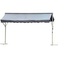 Outsunny Standmarkise, BxL: 295 x 294 cm, Polyester/Metall – grau Outsunny Standmarkise, BxL: 295 x 294 cm, Polyester/Metall – grau