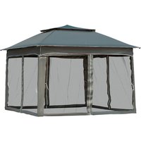 Outsunny Faltpavillon, Linear-Form, BxT: 325 x 325 cm – gruen Outsunny Faltpavillon, Linear-Form, BxT: 325 x 325 cm – gruen