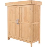 Outsunny Gartenschrank, BxH: 74 x 88 cm, natur, Tannenholz – beige Rabatt: 15 % Outsunny Gartenschrank, BxH: 74 x 88 cm, natur, Tannenholz – beige Rabatt: 15 %
