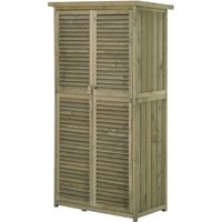 Outsunny Gartenschrank, BxH: 87 x 160 cm, grau, Kiefernholz Rabatt: 15 % Outsunny Gartenschrank, BxH: 87 x 160 cm, grau, Kiefernholz Rabatt: 15 %
