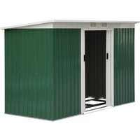 Outsunny Gerätehaus »Gerätehaus«, Metall, BxHxT: 280 x 173 x 130 cm (Außenmaße inkl. Dachüberstand) – gruen Rabatt: 15 % Outsunny Gerätehaus »Gerätehaus«, Metall, BxHxT: 280 x 173 x 130 cm (Außenmaße inkl. Dachüberstand) – gruen Rabatt: 15 %