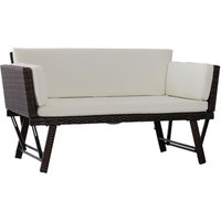 Outsunny Gartensofa, Naturmaterial, 2-Sitzer, BxHxT: 129 x 67 x 63 cm – braun Outsunny Gartensofa, Naturmaterial, 2-Sitzer, BxHxT: 129 x 67 x 63 cm – braun
