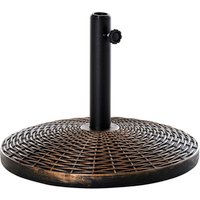 Outsunny Sonnenschirmständer, hart_polyethylen_hdpe/zement/metall – schwarz Rabatt: 15 % Outsunny Sonnenschirmständer, hart_polyethylen_hdpe/zement/metall – schwarz Rabatt: 15 %