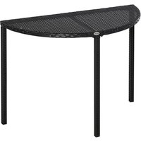 Outsunny Balkontisch, BxHxT: 100 x 74 x 50 cm, schwarz, Gestell aus Polyrattan/Metall Rabatt: 15 % Outsunny Balkontisch, BxHxT: 100 x 74 x 50 cm, schwarz, Gestell aus Polyrattan/Metall Rabatt: 15 %