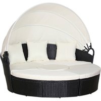 Outsunny Gartenliegen-Set, Metall, inkl. Auflagen, BxHxT: 180 x 147 x 175 cm – schwarz Rabatt: 15 % Outsunny Gartenliegen-Set, Metall, inkl. Auflagen, BxHxT: 180 x 147 x 175 cm – schwarz Rabatt: 15 %