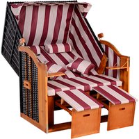 Outsunny Strandkorb, BxHxT: 118 x 150 x 79 cm, rot/weiß – rot | weiss Rabatt: 15 % Outsunny Strandkorb, BxHxT: 118 x 150 x 79 cm, rot/weiß – rot | weiss Rabatt: 15 %