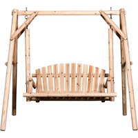 Outsunny Hollywoodschaukel 2-Sitzer, natur – beige Outsunny Hollywoodschaukel 2-Sitzer, natur – beige