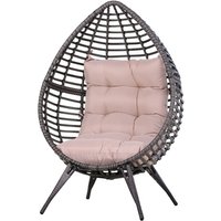 Outsunny Gartensessel, baumwolle, BxH: 89 x 156 cm – grau Outsunny Gartensessel, baumwolle, BxH: 89 x 156 cm – grau