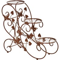 Outsunny Pflanzenregal, BxHxL: x x cm, Metall – braun Rabatt: 15 % Outsunny Pflanzenregal, BxHxL: x x cm, Metall – braun Rabatt: 15 %