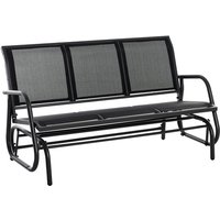 Outsunny Schaukelbank, Textil, 3-Sitzer, BxH: 75 x 85 cm – schwarz Outsunny Schaukelbank, Textil, 3-Sitzer, BxH: 75 x 85 cm – schwarz