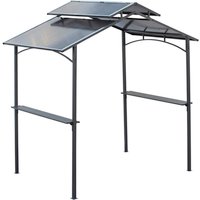 Outsunny Grillpavillon, BxHxT: 240 x 250 x 150 cm, schwarz/braun Outsunny Grillpavillon, BxHxT: 240 x 250 x 150 cm, schwarz/braun