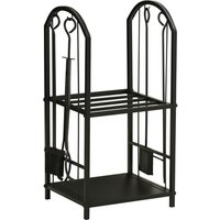 Outsunny Kaminholzgestell, BxHxL: 41,5 x 74,5 x 32,5 cm, schwarz (Rabatt: 6 %) Outsunny Kaminholzgestell, BxHxL: 41,5 x 74,5 x 32,5 cm, schwarz (Rabatt: 6 %)