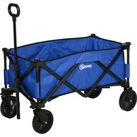 Outsunny Handwagen, BxHxL: 51 x 91.5 x 107cm, Max. Belastung: 80kg – blau Outsunny Handwagen, BxHxL: 51 x 91.5 x 107cm, Max. Belastung: 80kg – blau
