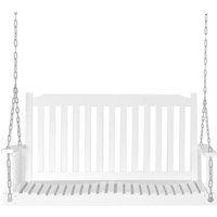 Outsunny Hollywoodschaukel, 2-Sitzer, weiß – weiss Outsunny Hollywoodschaukel, 2-Sitzer, weiß – weiss
