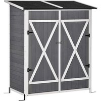 Outsunny Gartenschrank, BxH: 139 x 60 cm, grauweiß, Tannenholz Rabatt: 15 % Outsunny Gartenschrank, BxH: 139 x 60 cm, grauweiß, Tannenholz Rabatt: 15 %