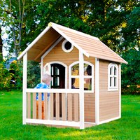 AXI Kinderspielhaus »Alex«, BxHxT: 137 x 178 x 191 cm, Holz, braun/weiß AXI Kinderspielhaus »Alex«, BxHxT: 137 x 178 x 191 cm, Holz, braun/weiß
