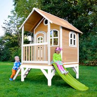 AXI Kinderspielhaus »Tom«, BxHxT: 287 x 231 x 191 cm, Holz, braun/weiß/lindgrün Rabatt: 20 % AXI Kinderspielhaus »Tom«, BxHxT: 287 x 231 x 191 cm, Holz, braun/weiß/lindgrün Rabatt: 20 %