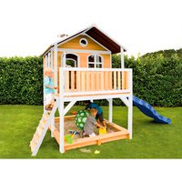 AXI Kinderspielhaus »Marc«, BxHxT: 432 x 293 x 212 cm, Holz, braun/weiß/blau Rabatt: 20 % AXI Kinderspielhaus »Marc«, BxHxT: 432 x 293 x 212 cm, Holz, braun/weiß/blau Rabatt: 20 %